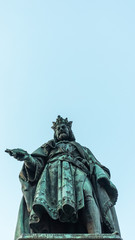 Statue of Charles IV - Karolo Quarto from 1848 in Prague