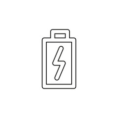 Battery charging vector icon