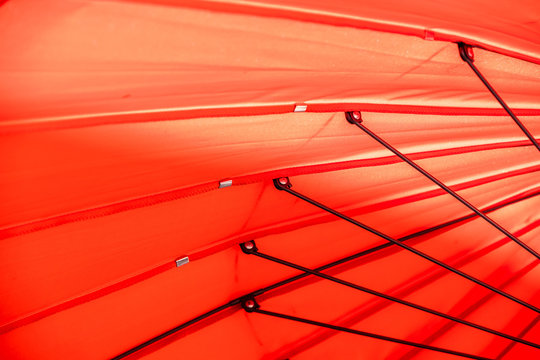 Arrière plan perspective et lignes tissu parasol orange