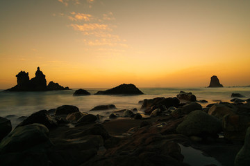 Sonnenuntergang auf Teneriffa am Meer / Strand