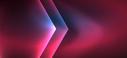 Neon shiny color lines background. Abstract colorful web template Geometric modern technology concept.