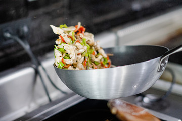 Preparation of quesadilla wrap different phases