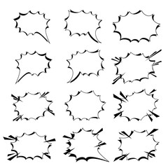 bubble comic icons vecter.