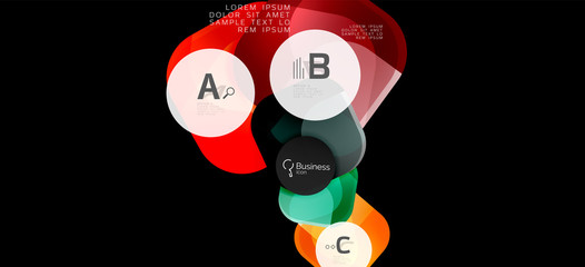 Info graphics circles background. Success icon symbol. Vector info graphic design. Creative vector element. Decoration element