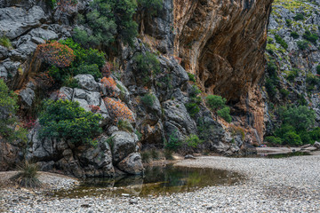 Torrent de Pareis, Canyon de la Calobra in the island of Mallorca