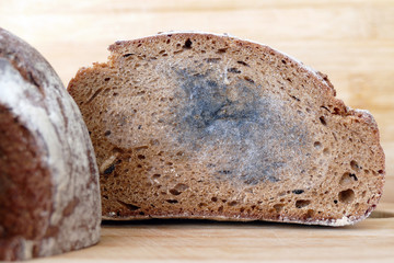 Schwarzbrot schimmlig