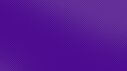 Purple modern pop art background with halftone dots design