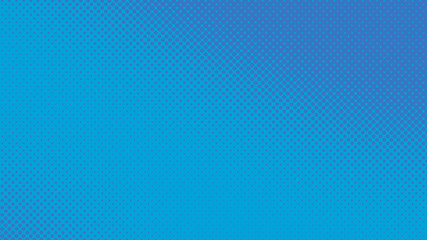 Blue modern pop art background with halftone dots design