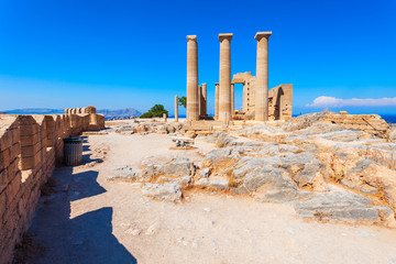 Lindos Acropolis and beach, Rhodes