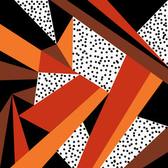 geometric ornament. Abstract background - colorful abstract shapes. Abstract colorful geometric isometric background, can be used for wallpaper, template, poster, backdrop, book cover, brochure