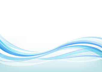 波のグラフィック背景（ブルー）