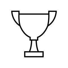 Cup line icon, logo isolated on white background