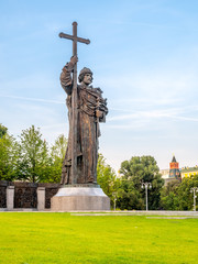 Fototapeta na wymiar Monument of St.Vladimir, Moscow, Russia