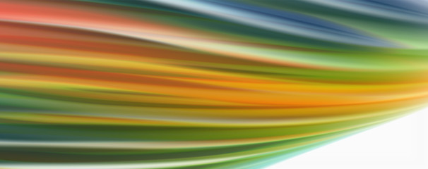 Modern techno Fluid color flow on white colorful poste. Art for your design