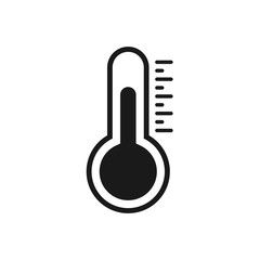 Temperature flat vector icon symbol
