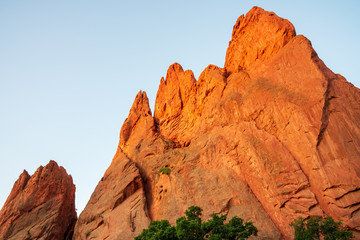Sandstone rock formations in Colorado