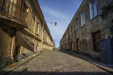 Old buildings in Vyborg, Russia