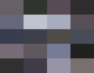 Colored background. Twenty shades of the primary color. Gray. Interior. Twenty shades of gray on one sheet.