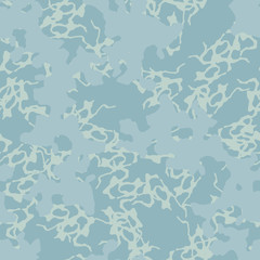 Fototapeta na wymiar Winter camouflage of various shades of light blue colors