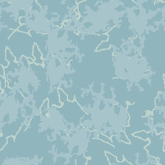 Winter camouflage of various shades of light blue colors