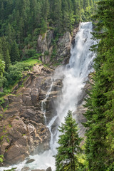 Waterfall near the town of Krimml in Salzburgerland, Austria