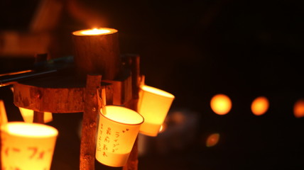 安城七夕祭り夜のライトアップイベント