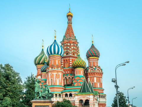 Saint Basil cathedral in Moscow, Russia