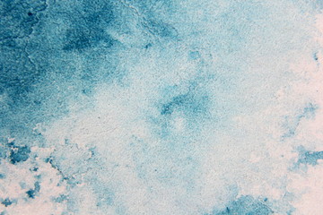 Macro Blue Misty Watercolor