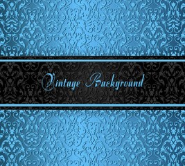 Elegant vintage card. Design background with ornate vintage pattern. Vector illustration
