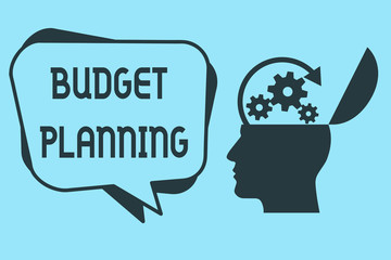 Word writing text Budget Planning. Business concept for The written description about current and future expenses.