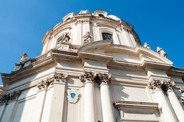 Cathedral in center of Rome Italy