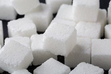 Sugar cube food ingredient background 