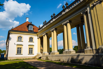 Beautiful architecture of the Branicki Palace in Bialystok, Poland