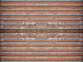 Brown color old wooden background with horizontal stripes