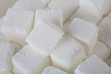 Sugar cube food ingredient background 