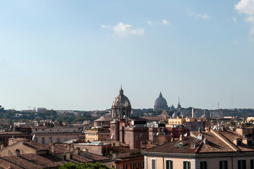 Fototapeta na wymiar Panoramic view of Rome Italy