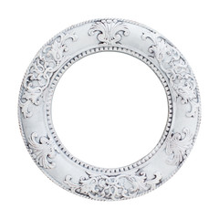 vintage classical white circle frame