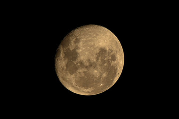 Obraz premium Crescent moon in the dark night.