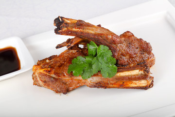 Roasted lamb