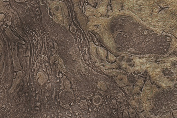 Oxidized material - environmental impact, metallic pattern