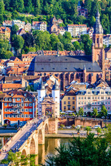 Fototapeta premium old town of heidelberg in germany