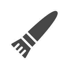 Paintbrush vector icon, simple sign for web site and mobile app.