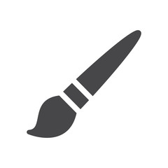 Paint brush vector icon, simple sign for web site and mobile app.