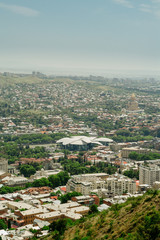 Georgia, Tbilisi. View of the city buildings. Travel concept