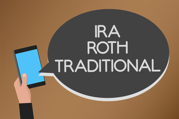 Word writing text Ira Roth Traditional. Business concept for are tax deductible on both state and federal Mobile text message messenger smart touch typing social media network
