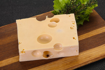 Maasdam cheese brick