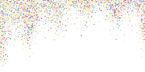 Festive confetti. Celebration stars. Rainbow confe
