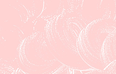 Grunge texture. Distress pink rough trace. Good-lo