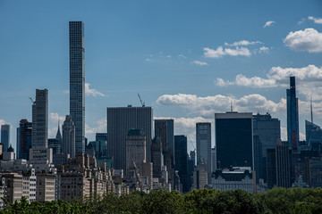 Fototapeta premium Views of Central Park from the roof top of the MET