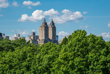 Fototapeta premium Views of Central Park from the roof top of the MET